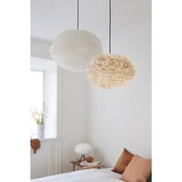 Eos Pendant XL White with Cannonball Rosette in Black