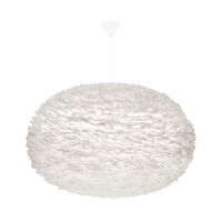 Suspension Eos XXL Blanc avec Rosette Conique Blanc
