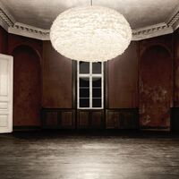 Suspension Eos XXL Blanc avec Rosette de Canon Noir