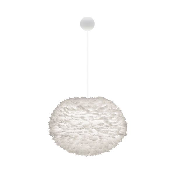 Eos Pendant Large White with Cannonball Rosette in White