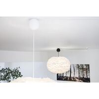 Eos Pendant Large White with Cannonball Rosette in White