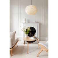 Eos Pendant Large White with Cannonball Rosette in White