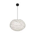 White / With round canopy in black