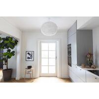 Eos Lampa Wisząca Duży Biały z Płaskim Rozeta w Biały