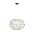 White / With flat canopy in black