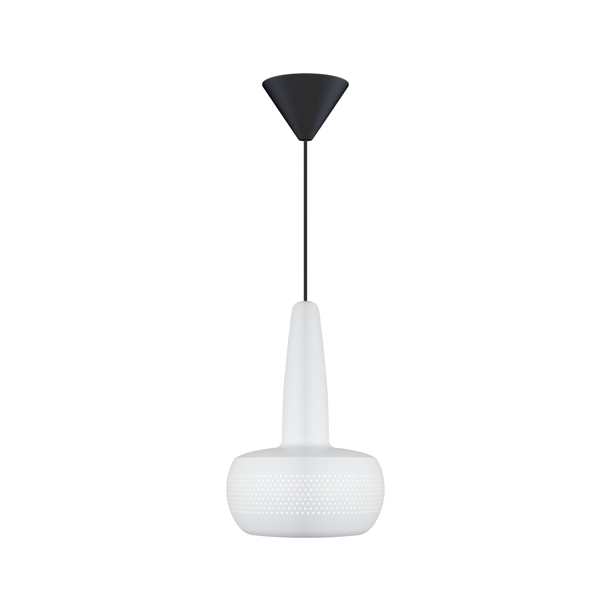 Clava Taklampe med Baldakin Matt Hvit/ Sort