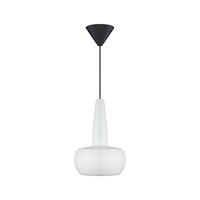 Clava Pendel Med Baldakin Mat Hvid/Sort
