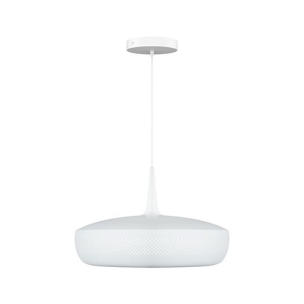 Clava Dine Taklampe med Rosett Matt Hvit