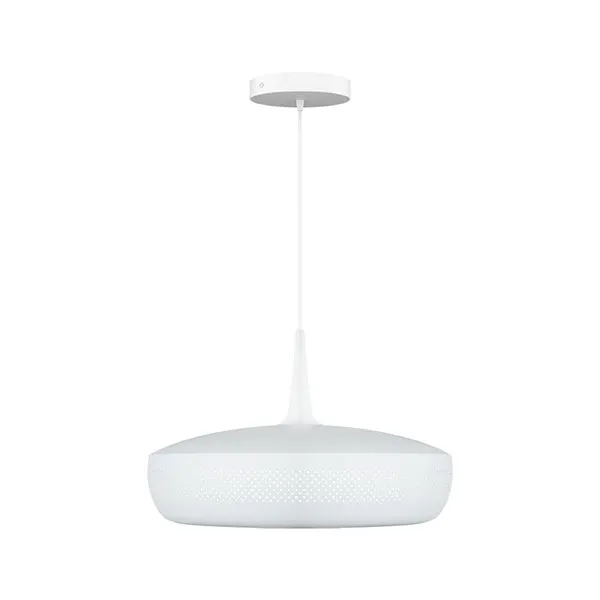 Clava Dine Pendant With Rosette Matt White
