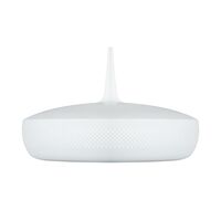 Clava Dine Pendant With Rosette Matt White