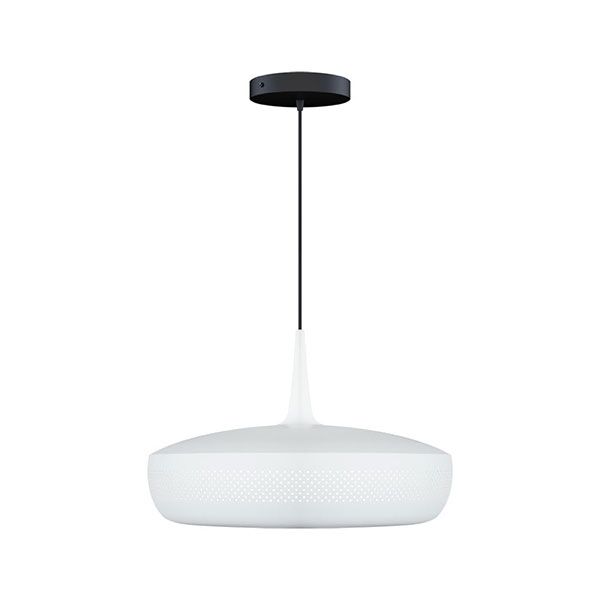 Clava Dine Taklampe Med Rosett Matt Hvit Sort