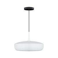 Clava Dine Pendel Med Rosette Mat Hvid/Sort