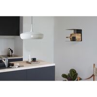 Clava Dine Pendel Med Rosette Mat Hvid/Sort