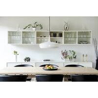 Clava Dine Pendel Med Rosette Mat Hvid/Sort