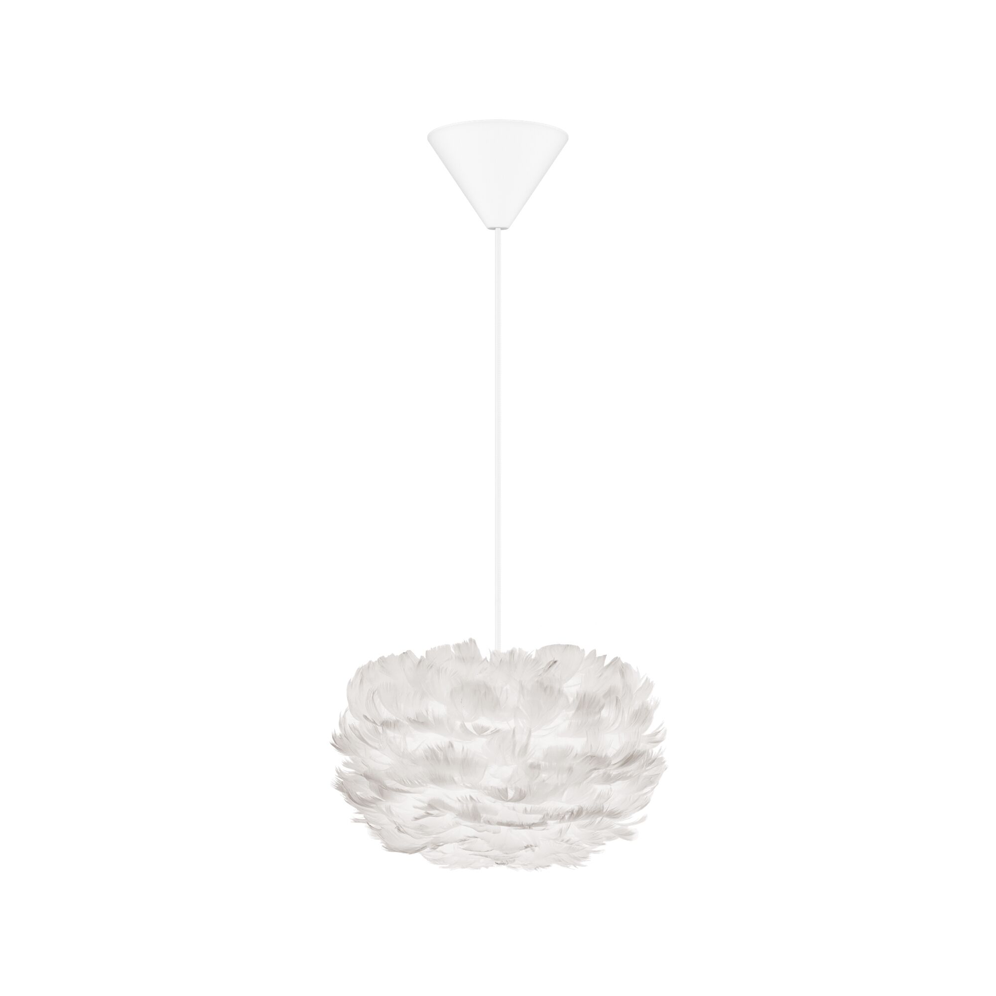 Eos Taklampe Micro Hvit med Baldakin i Hvit