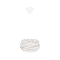 Eos Pendant Micro White with Cone Rosette in White
