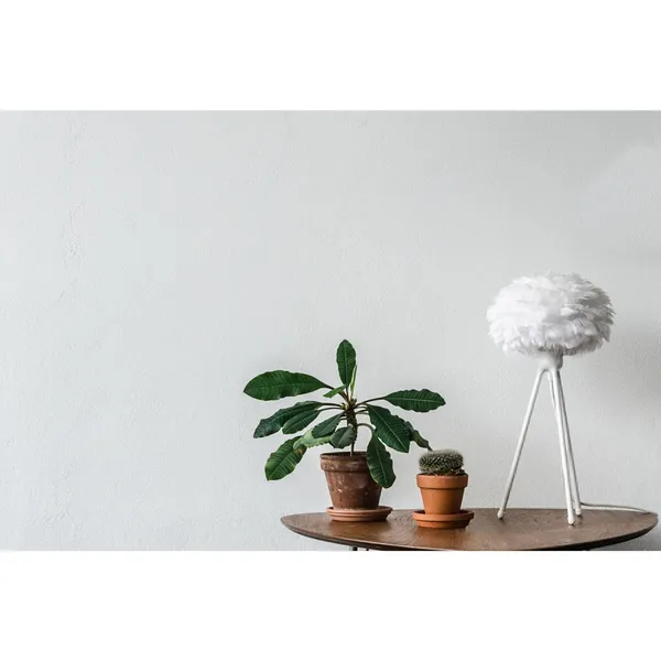 Lámpara de Mesa Trípode Eos Micro Blanco con Patas en Blanco