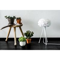 Lámpara de Mesa Trípode Eos Micro Blanco con Patas en Blanco