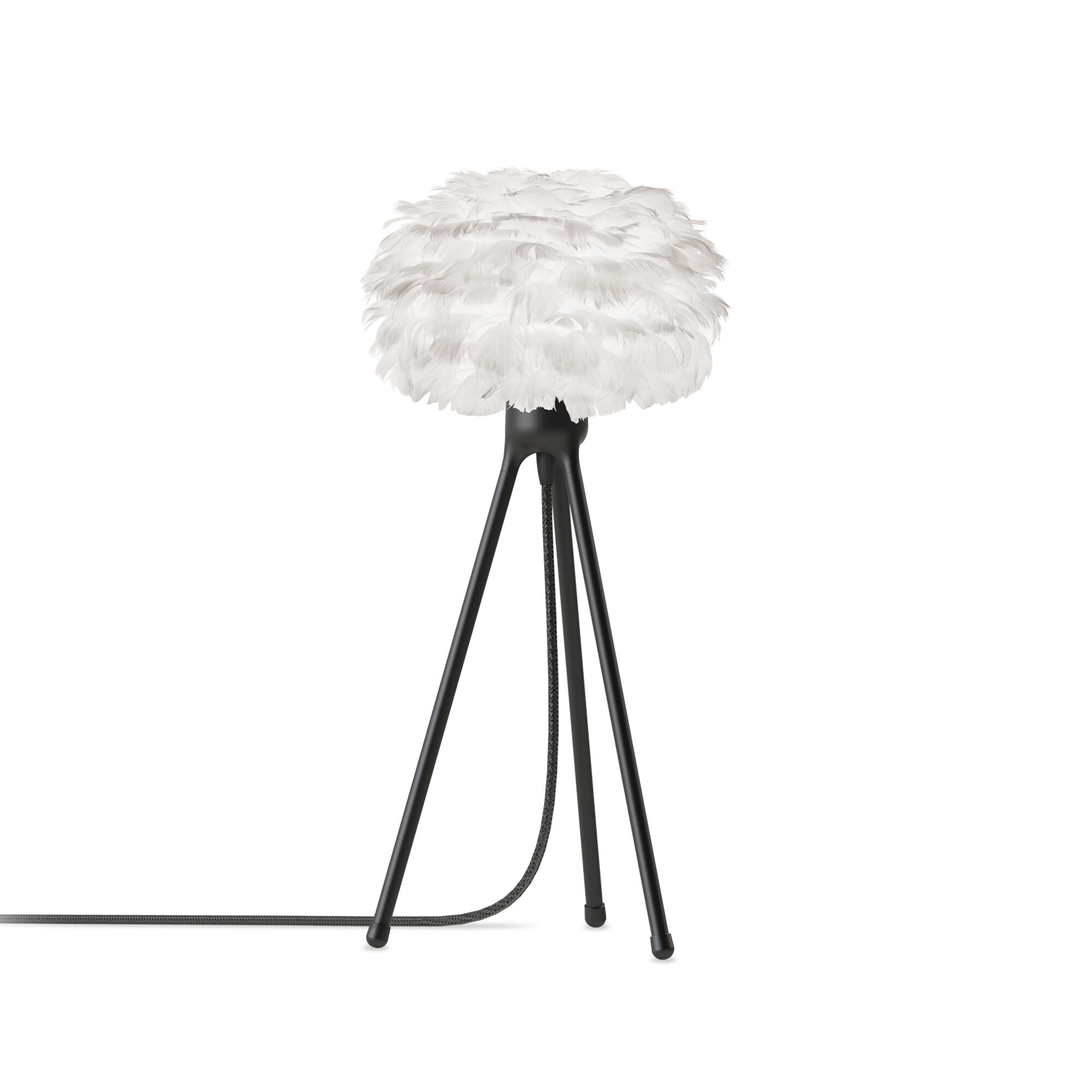 Eos Tripod Bordlampe Micro Hvit med Ben i Sort