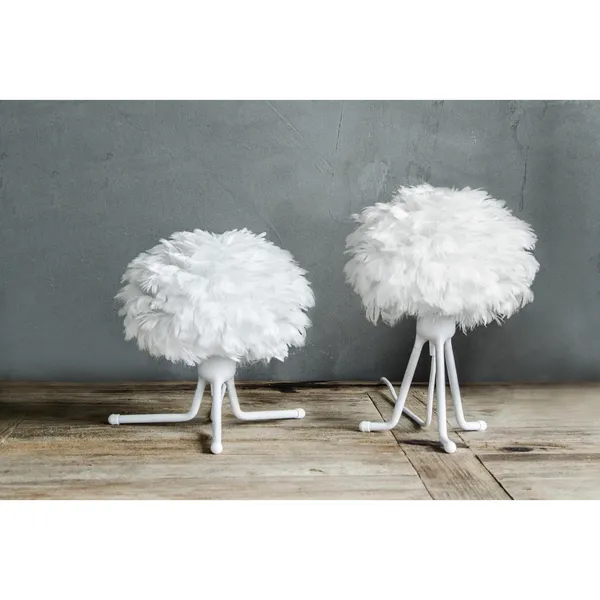 Lampada da Tavolo Base A Treppiede Eos Micro Bianco con Gambe Bianco