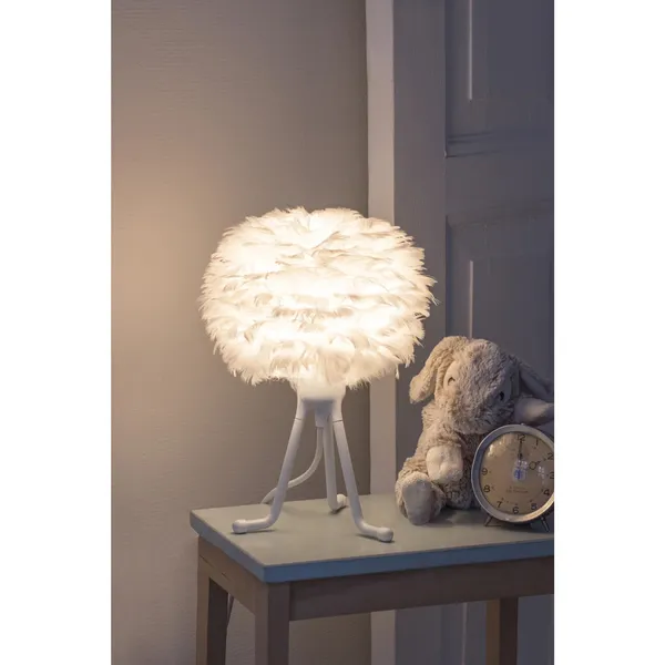 Lampada da Tavolo Base A Treppiede Eos Micro Bianco con Gambe Bianco