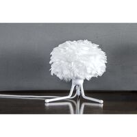 Lampada da Tavolo Base A Treppiede Eos Micro Bianco con Gambe Bianco