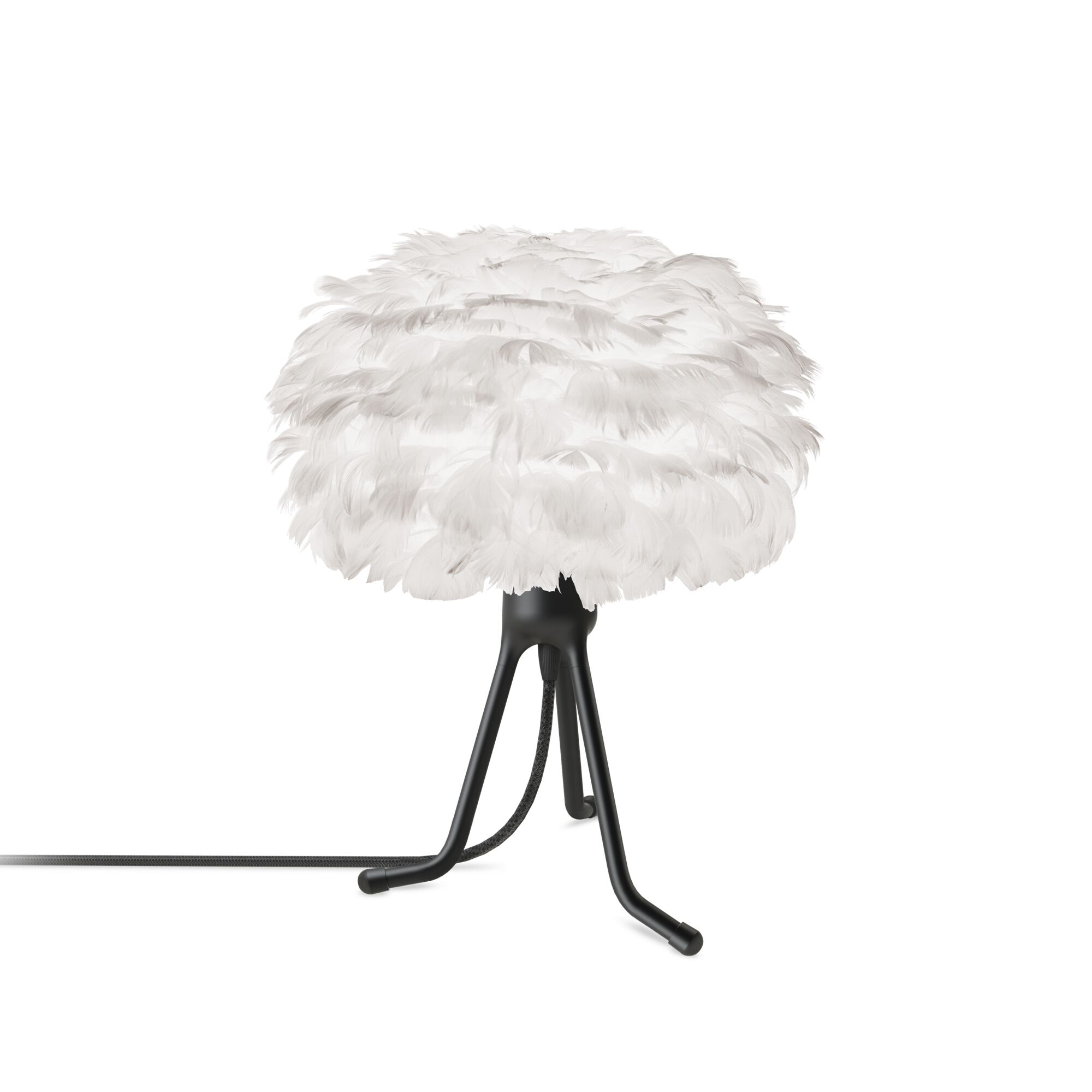 Eos Tripod Base Bordlampe Micro Hvit med Ben i Sort