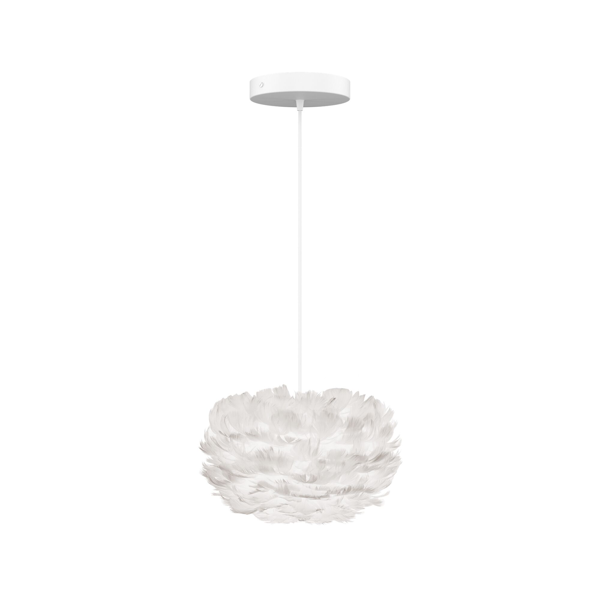 Eos Taklampe Micro Hvit med Flat Baldakin i Hvit