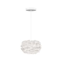 Eos Pendant Micro White with Flat Rosette in White