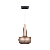 Clava Pendant With Rosette Brushed Copper/ Black