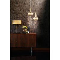 Lampa Wisząca Clava z Rozetą, Szczotkowany Mosiężny/ Biały
