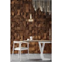 Lampa Wisząca Clava z Rozetą, Szczotkowany Mosiężny/ Biały