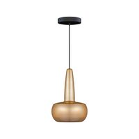 Lampa Wisząca Clava z Rozetą, Szczotkowany Mosiężny/ Czarny