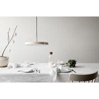 Asteria Pendant Pearl White with Brass Top