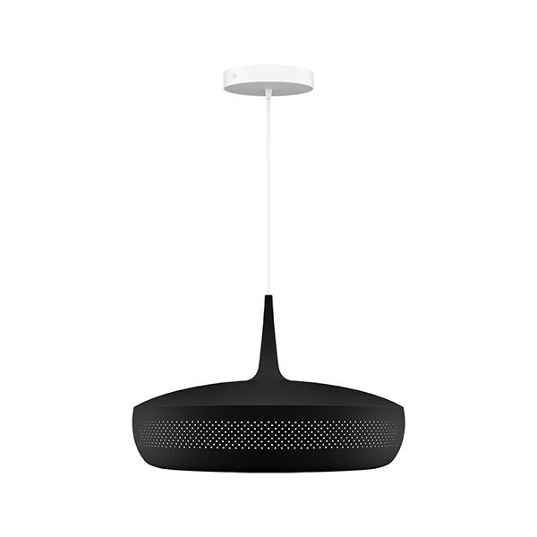 Clava Dine Taklampe Med Rosett Sort/ Hvit