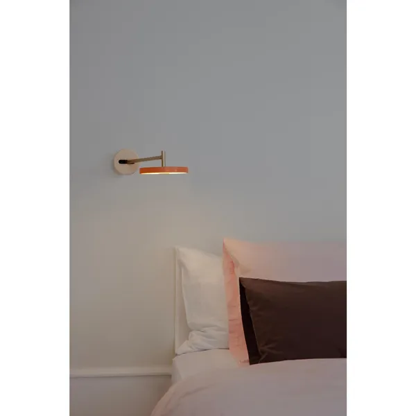 Asteria Wall Lamp Short Hardwired Nuance Rose