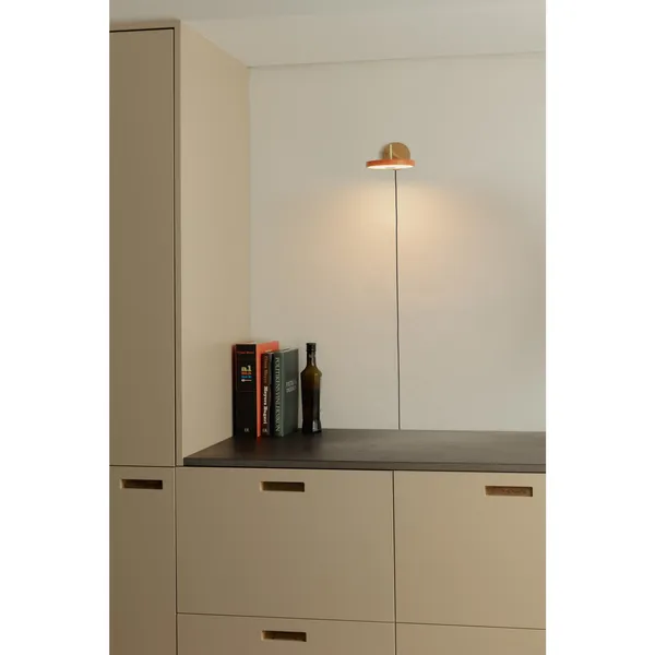 Asteria Wall Lamp Short Hardwired Shade Orange