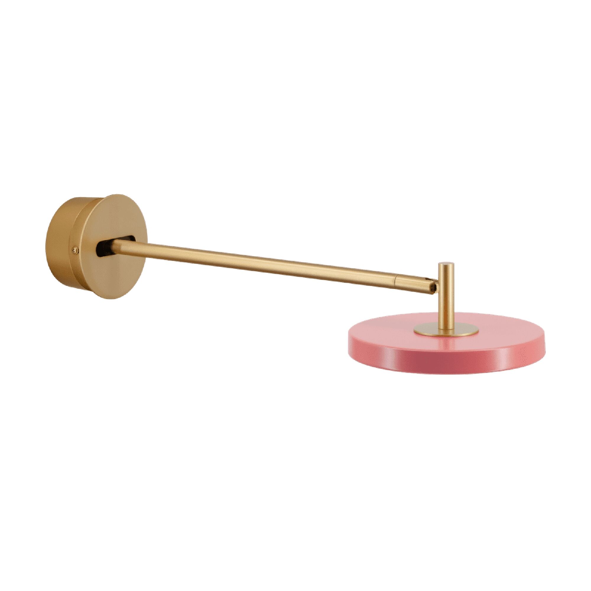 Asteria V&auml;gglampa Long Fastkopplad Shade Rose