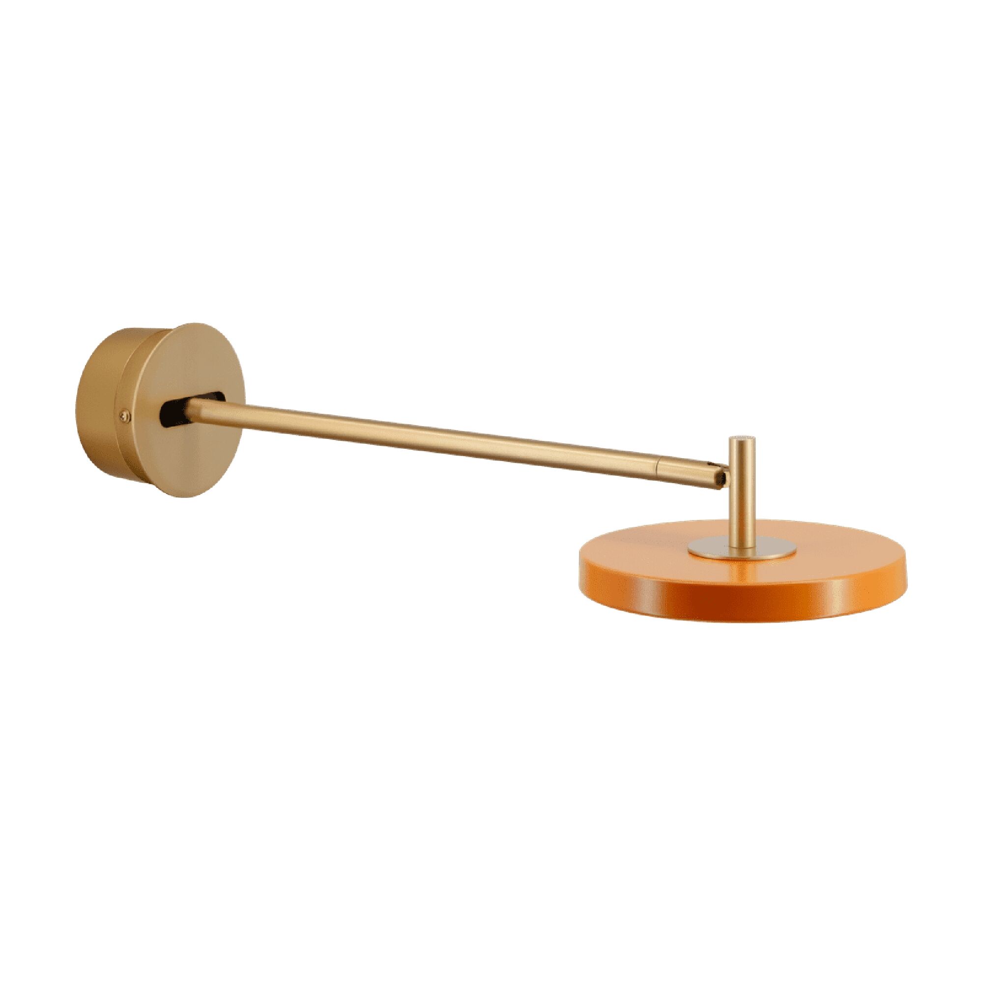 Asteria Vegglampe Lang Hardwired Skjerm Oransje
