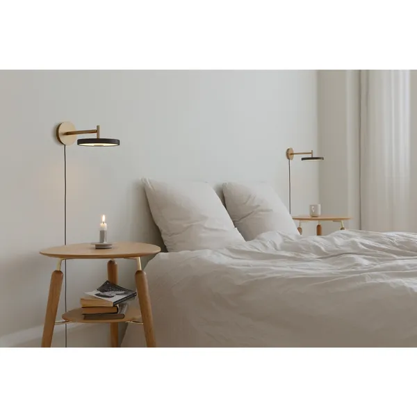 Asteria Wall Lamp Long Hardwired Shade Orange