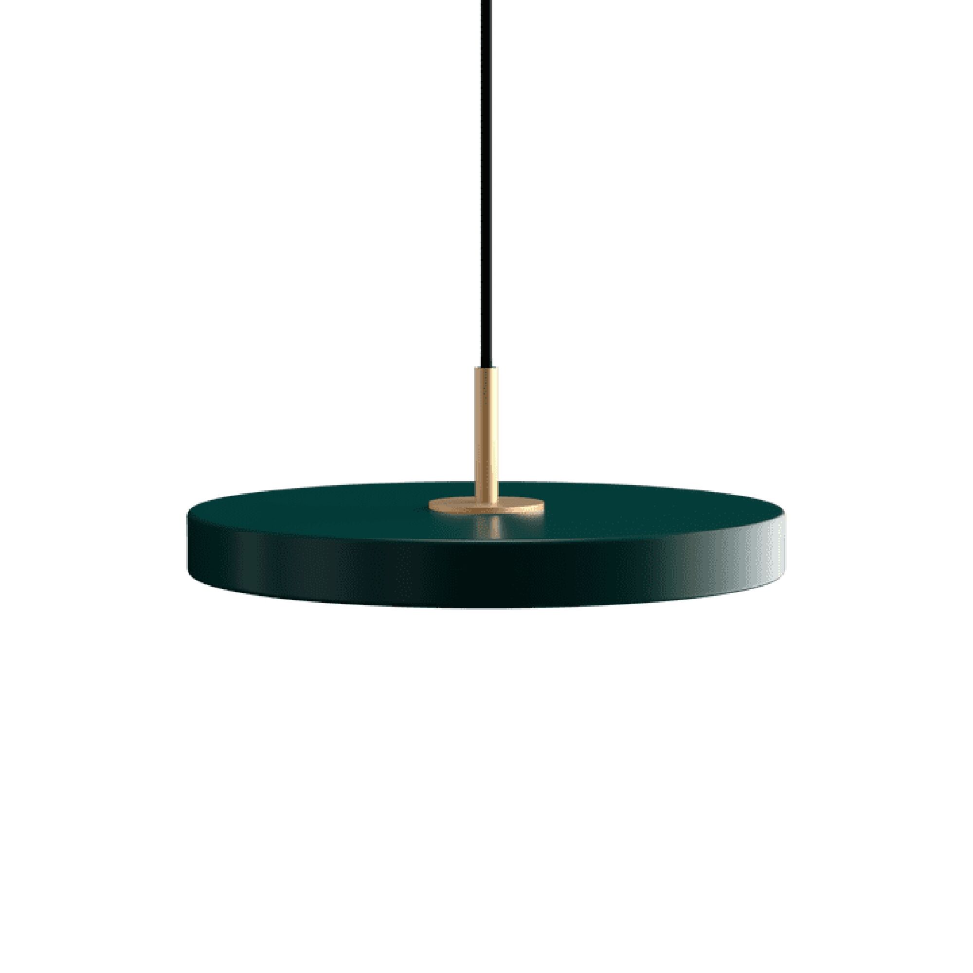 Mini Suspension Asteria Plus, Vert Forêt/ Laiton