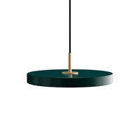 Asteria Plus Mini Pendelleuchte Waldgrün/ Messing