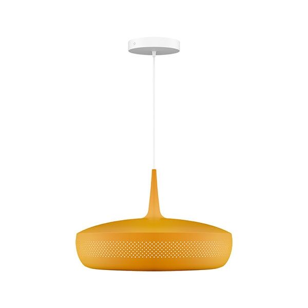Clava Dine Taklampe Med Rosett Gul/ Hvit