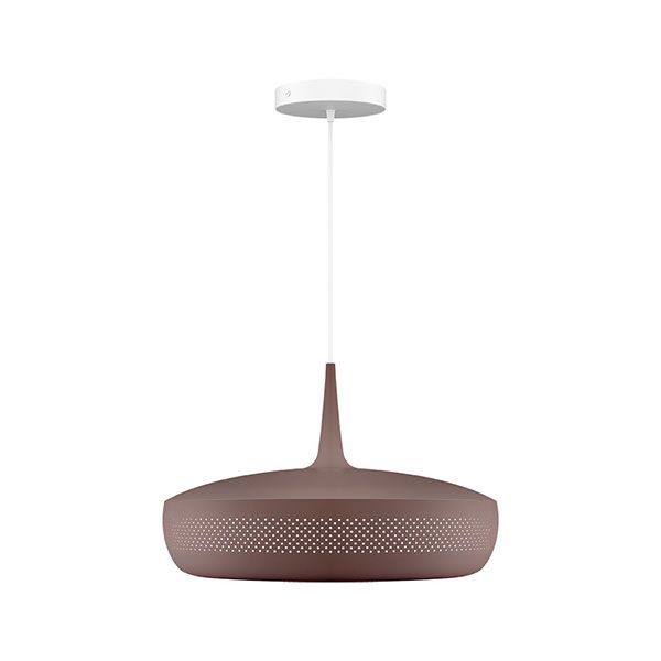 Clava Dine Taklampe med Rosett Brun/ Hvit