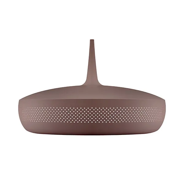 Clava Dine Pendant With Rosette Dark Brown/ White