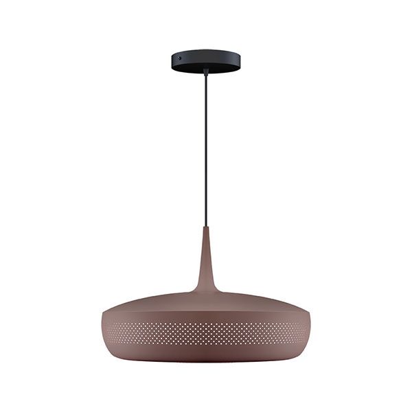 Clava Dine Taklampe Med Rosett Brun/ Sort