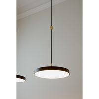 Asteria Pendel Medium Taupe Med Stål Top