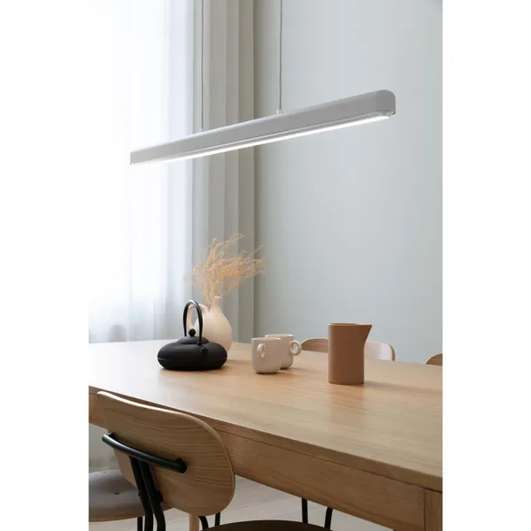 Hazel Branch Pendant 100 White/Steel