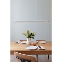 Hazel Branch Pendant 100 White/Steel