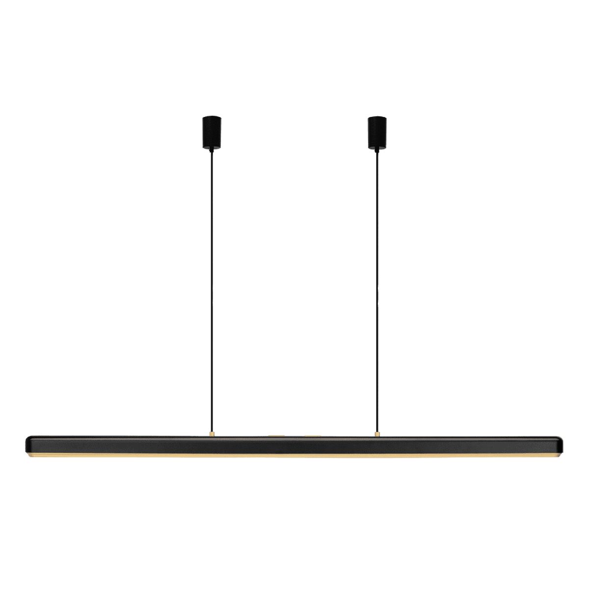Hazel Branch Pendant 150 Black/ Brass
